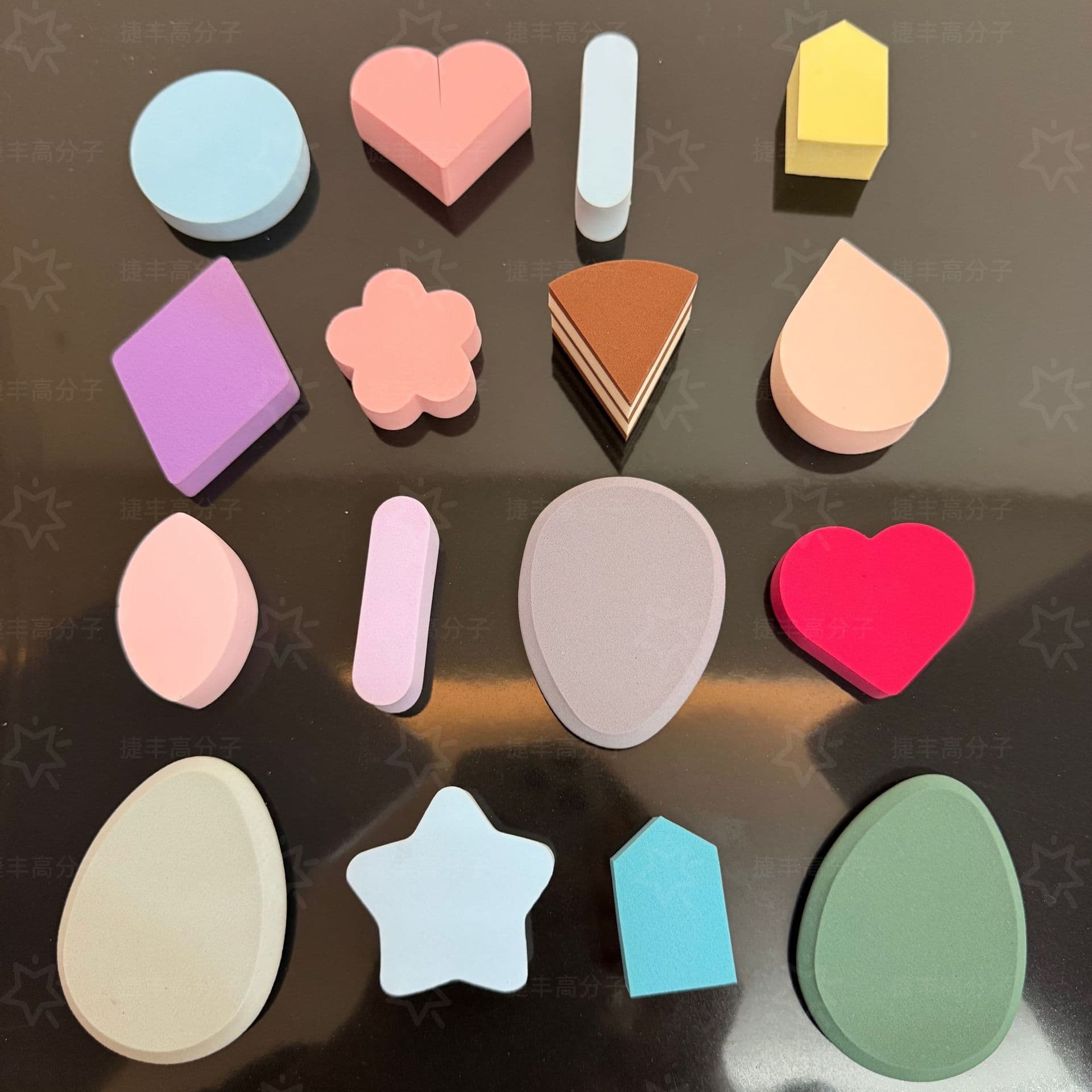 Slanted Cut Sponge Puff, Hydrophilic Dry/Wet Dual-Use BB Cream Makeup Tool, Shaped Stamping Factory