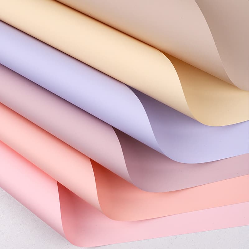 Premium Solid Color Paper Flower Wrapping Paper, Thickened Waterproof Film, Floral Wrapping Material Wholesale, High-End Handmade Bouquet