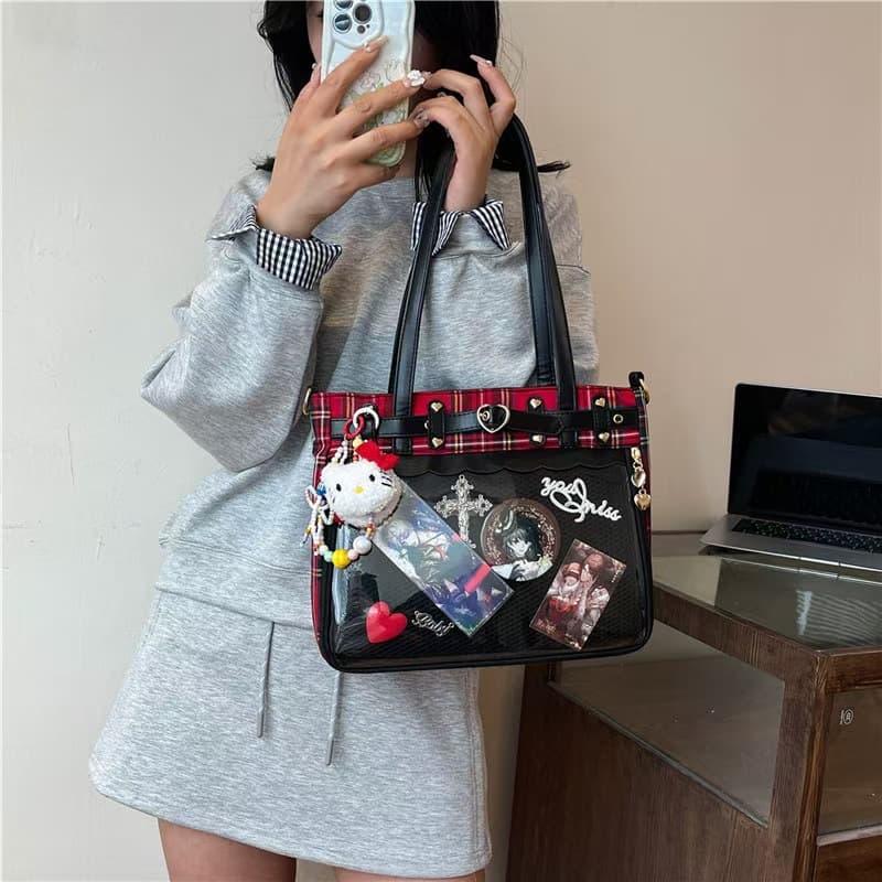 2026 Spring New Japanese-style Ita Bag JK Uniform Bag Women's Anime Convention Single Shoulder Crossbody Bag Commuter Bag Tote Bag