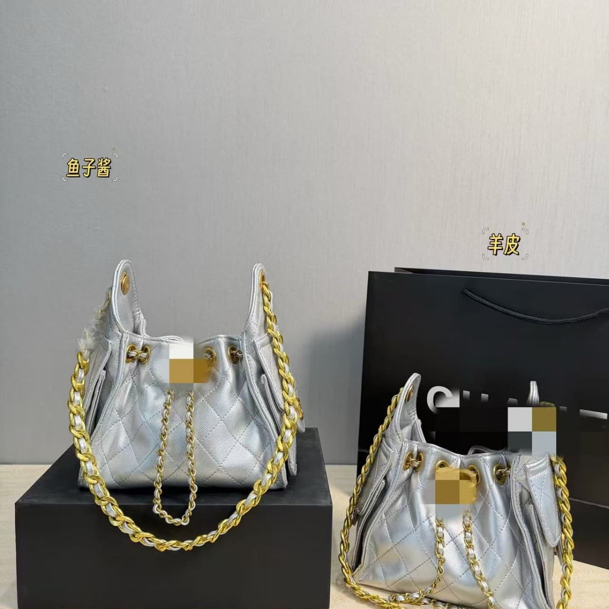 25 New Models of Chanel-Style Quilted Chain Bucket Bags, Drawstring Hobo Underarm Bags, Trendy Hippie Bags, Single Shoulder Crossbody Bags for Women