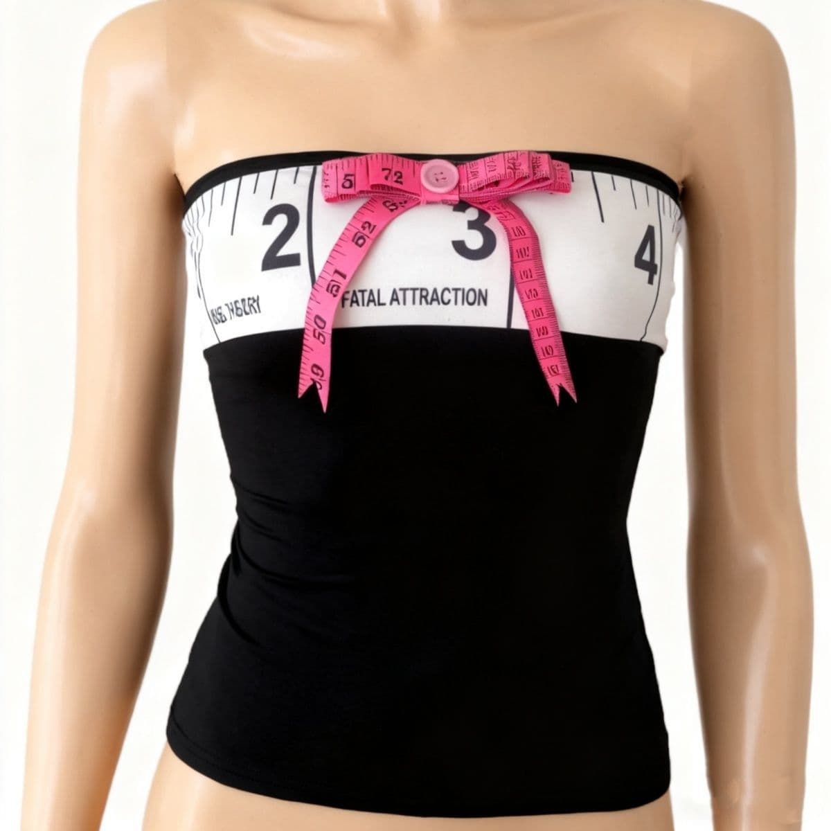 Subculture Fatal Temptation Bow Tie Top Slim Fit Sexy Hot Girl Retro Style Vintage Top