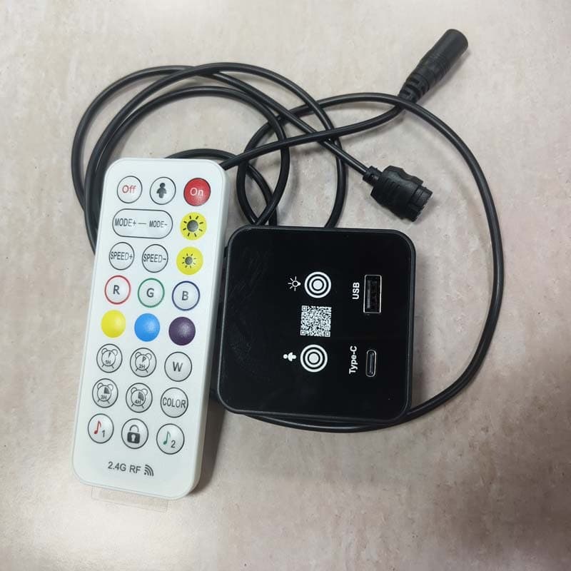 Human Body Sensor APP Bluetooth Controller Microwave Radar Display Bookcase Furniture Controller Seven-Color Controller Hot