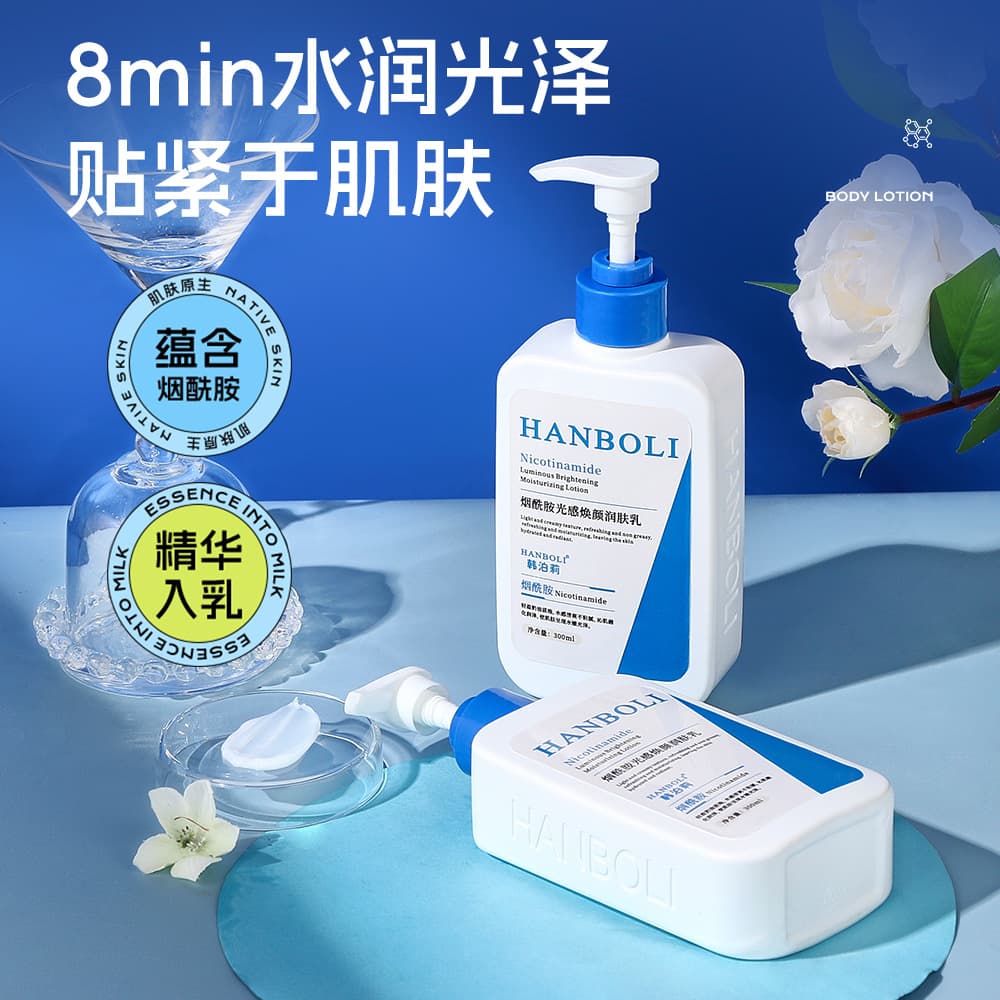 Niacinamide Body Lotion Glow Moisturizing Lotion All-Purpose Body Lotion Nourishing Hydrating Body Cream