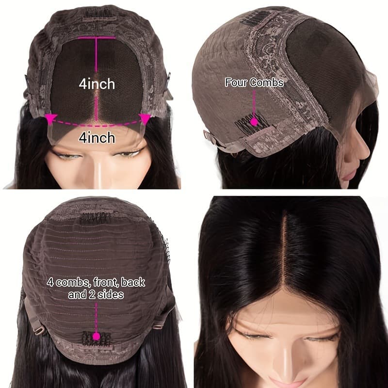 13x4 Bob 4x4 Straight Bob Lace Front Human Hair Wig