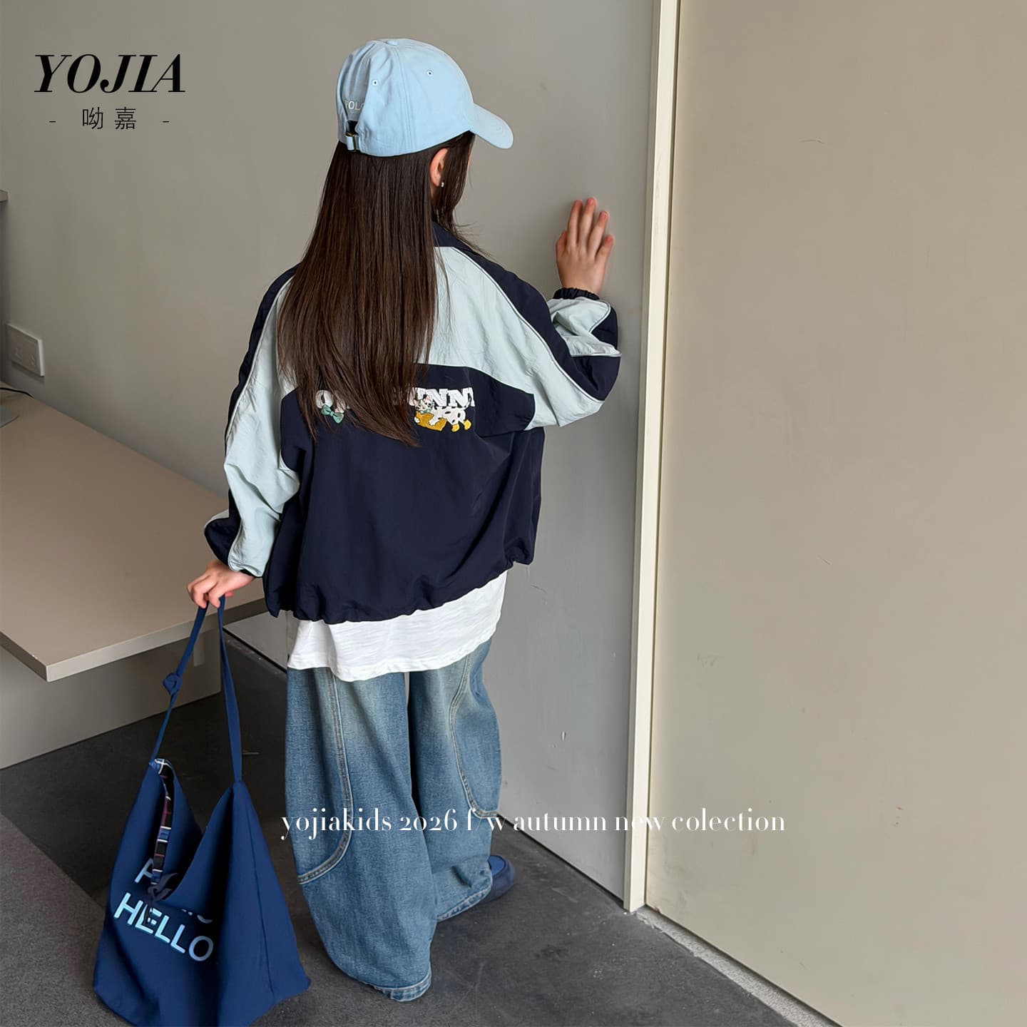 YOJIA Girls' Jackets Autumn 2026 New Style Korean Style Girls Zipper Shirts Thin Children's Autumn Clothing Tops