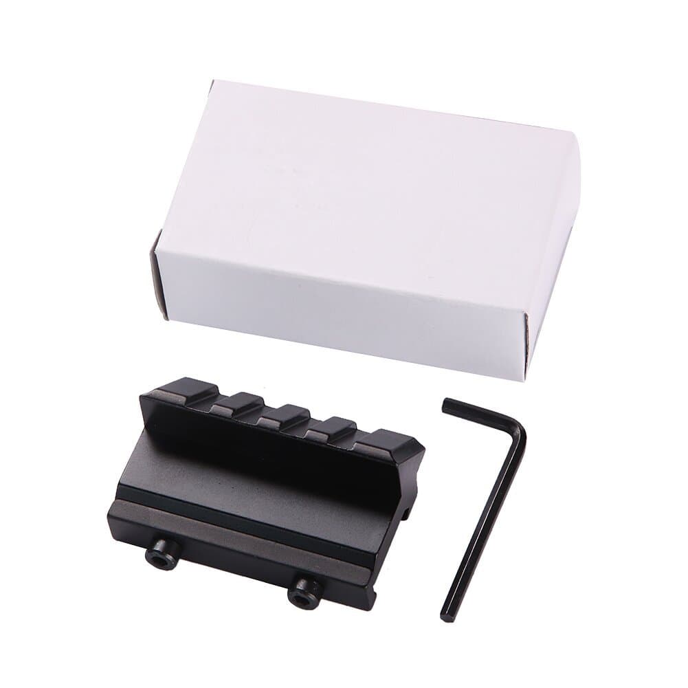 Scope Side Rail Mount 45-Degree Offset Red Dot Laser Clamp Sight Mount Picatinny Rail Clamp