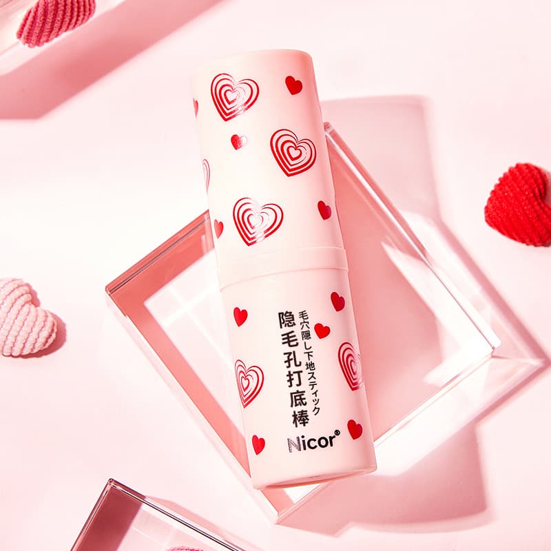 Nicor Pore Invisible Primer Stick Concealer Isolation Makeup Base Pore Primer Cream TikTok Hot Selling Spot Stock