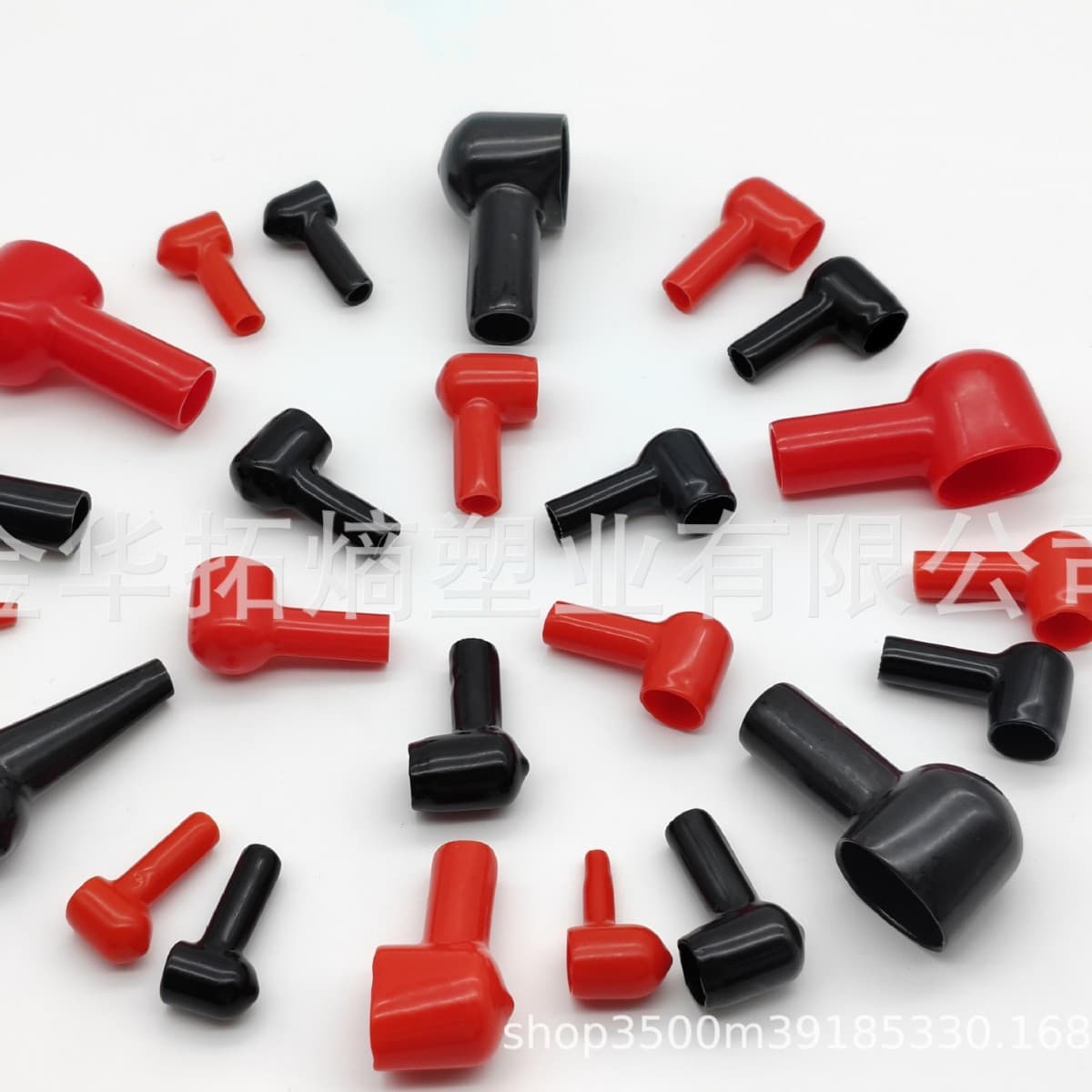 Battery Terminal Insulation Cap, Positive and Negative Terminal Protective Cover, Pipe-Type PVC Soft Battery Post Rubber Cover