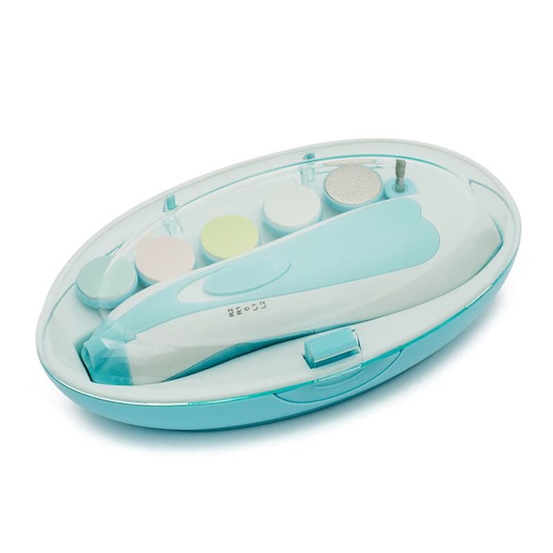 Baby Nail Trimmer Anti-Scratch Electric Nail Clipper Set for Newborns, Infant Manicure Tool Factory Wholesale