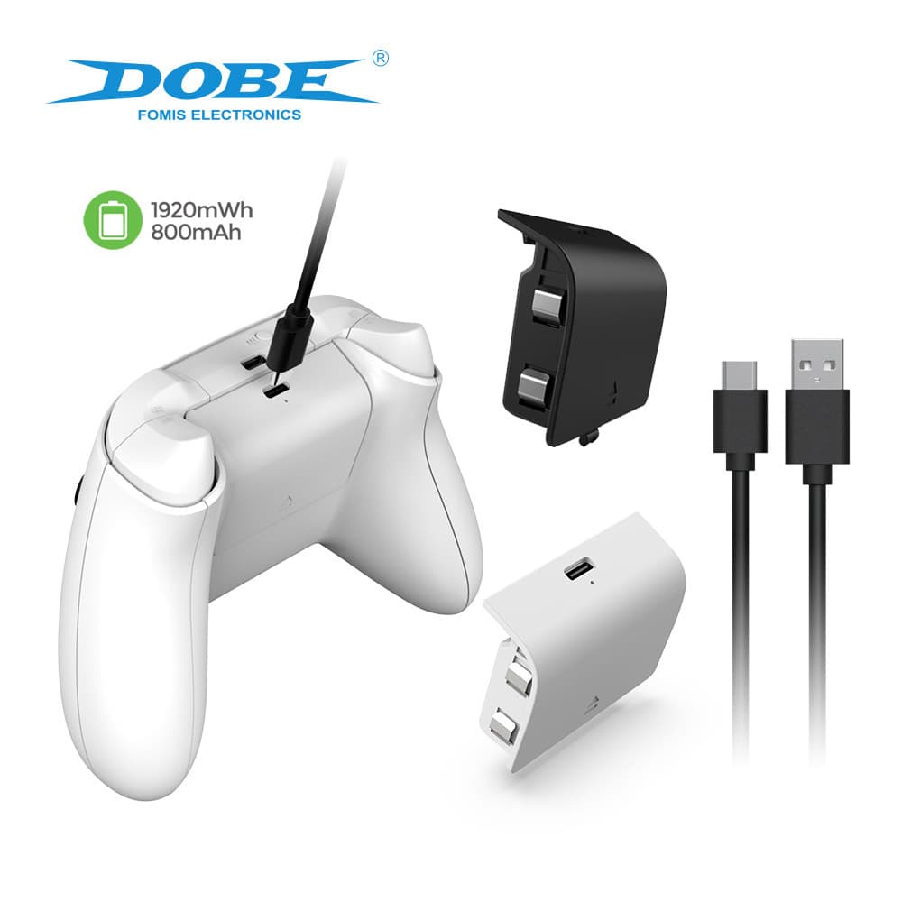 Xbx Series X/S Wireless Controller Rechargeable Battery Pack XSX Controller 800mAh + Charging Cable Battery