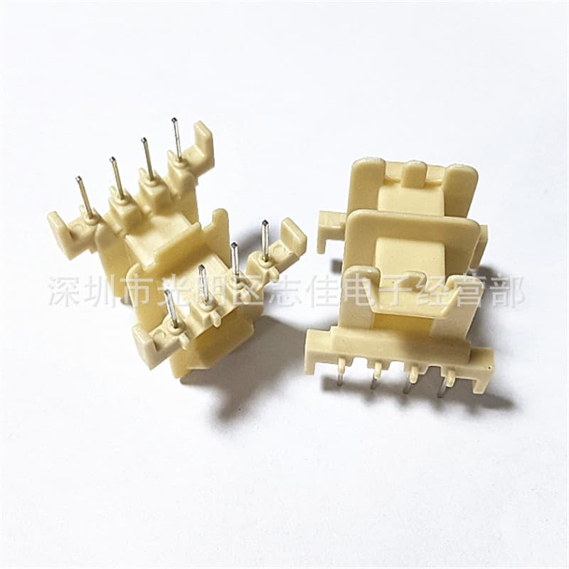 EF25 Power Bobbin EF25 Transformer Bobbin Dual Slot Horizontal 4+4 Pin-2520 Dry Coil