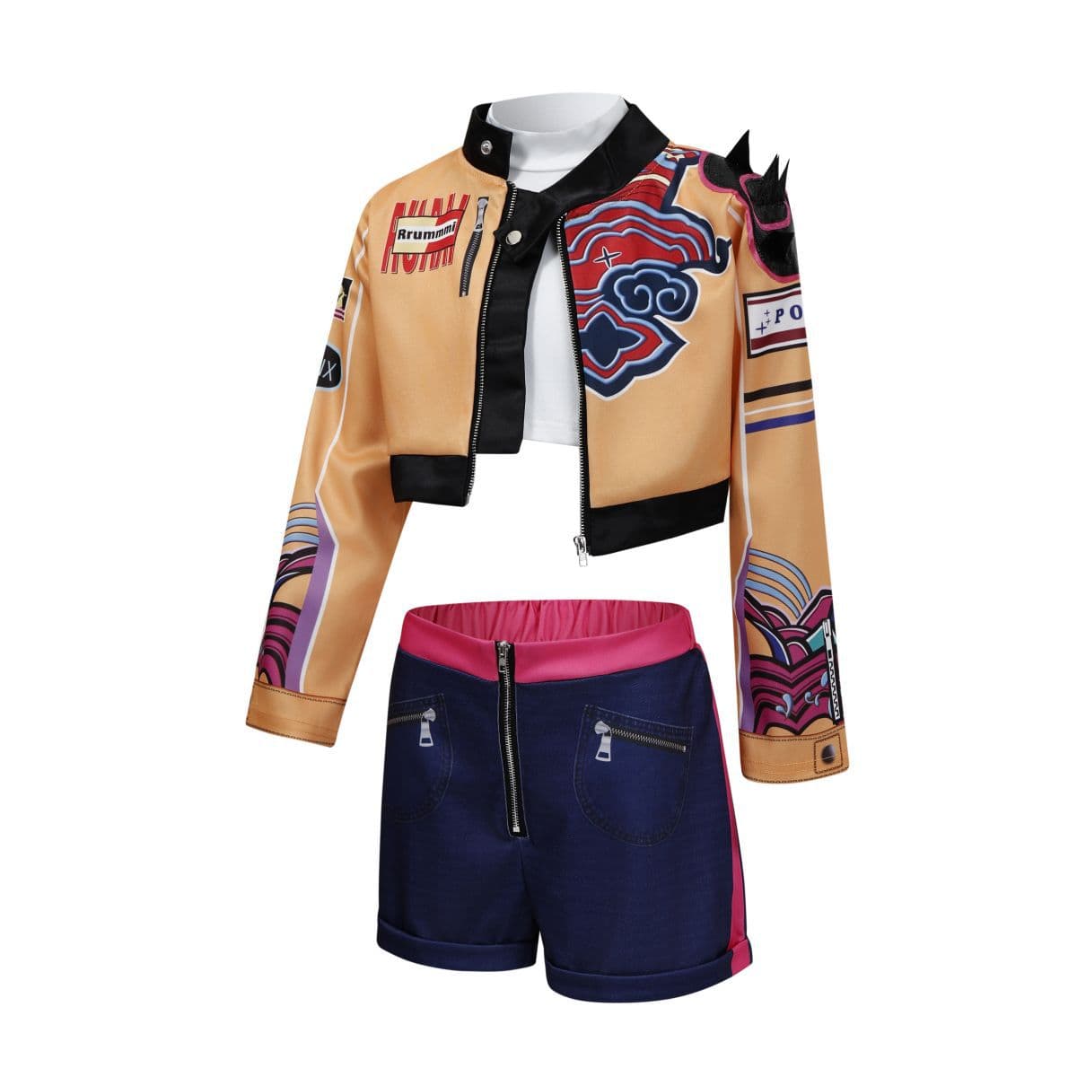 Cross-border Best-selling Rumi Witch Trio Costume Set K-POP Style Jacket Rumi Cosplay Outfit