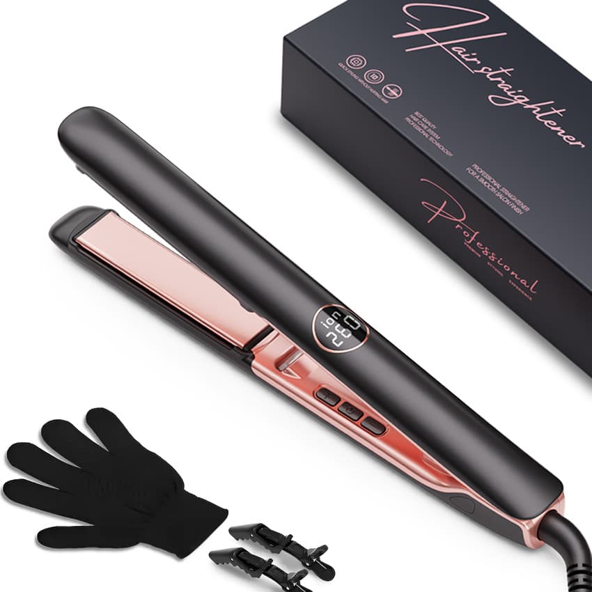 Ionic Hair Straightener Multi-Function Straightening Clamp Curling Iron 2-in-1 Flat Iron Cross-Border Exclusive