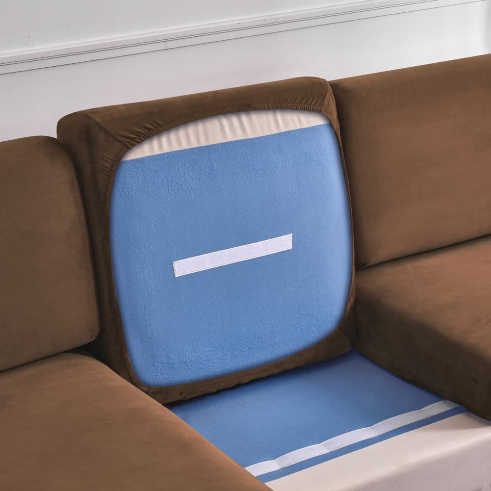 Sofa Seat Cover Semi-Wrapped Solid Color Simple Modern Lazy Sofa Protector Four Seasons Universal Double Single Combination