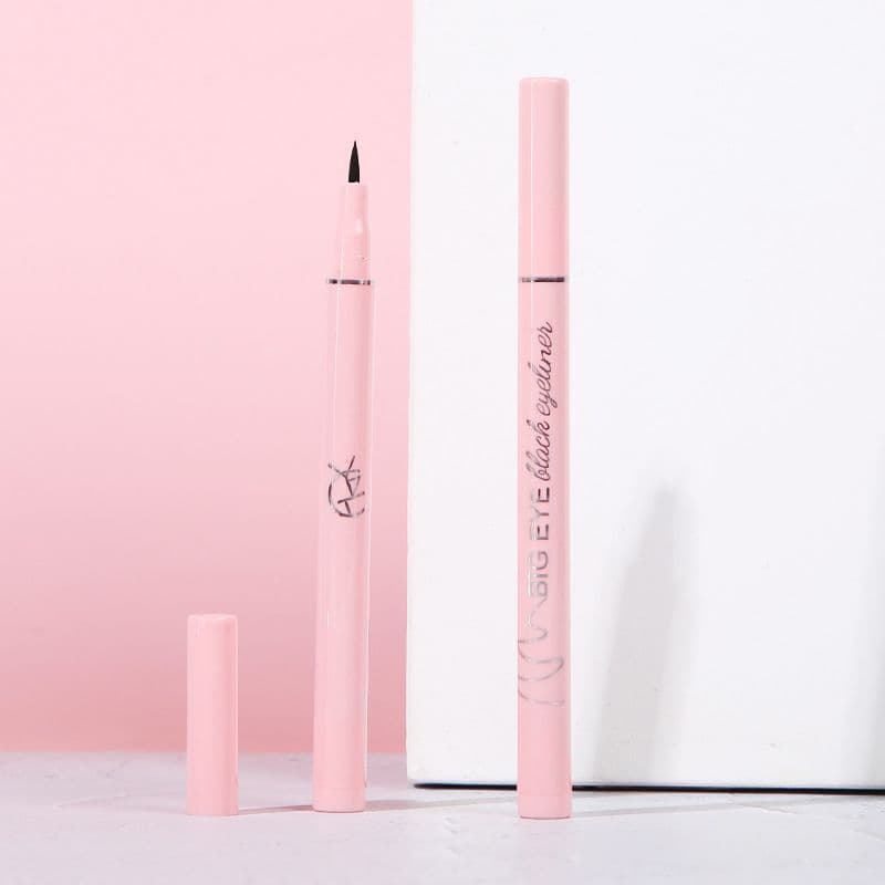 Cool Black Eyeliner Pen Waterproof Beginner Not Easy to Smudge Long-Lasting Black Eyeliner Makeup Eyeliner Wholesale