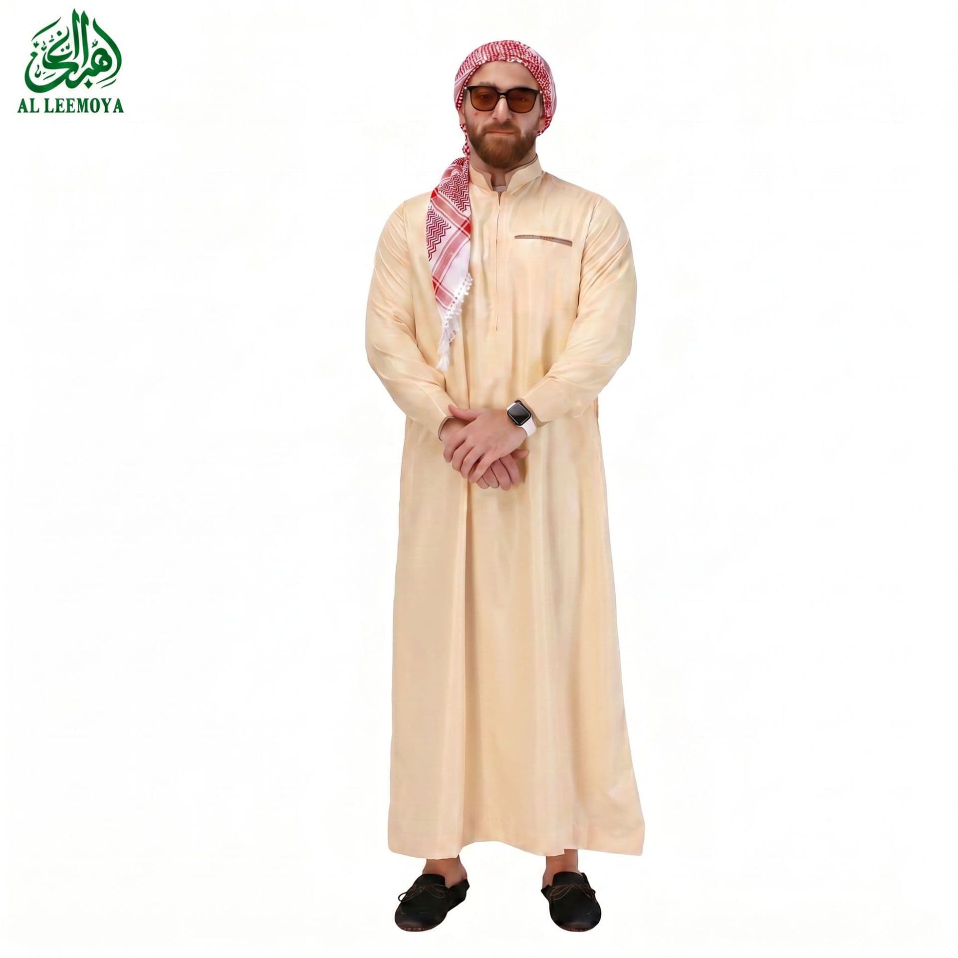 2026 New Stand Collar THOBE Men's Robe Jacket Robe Factory Wholesale Customization