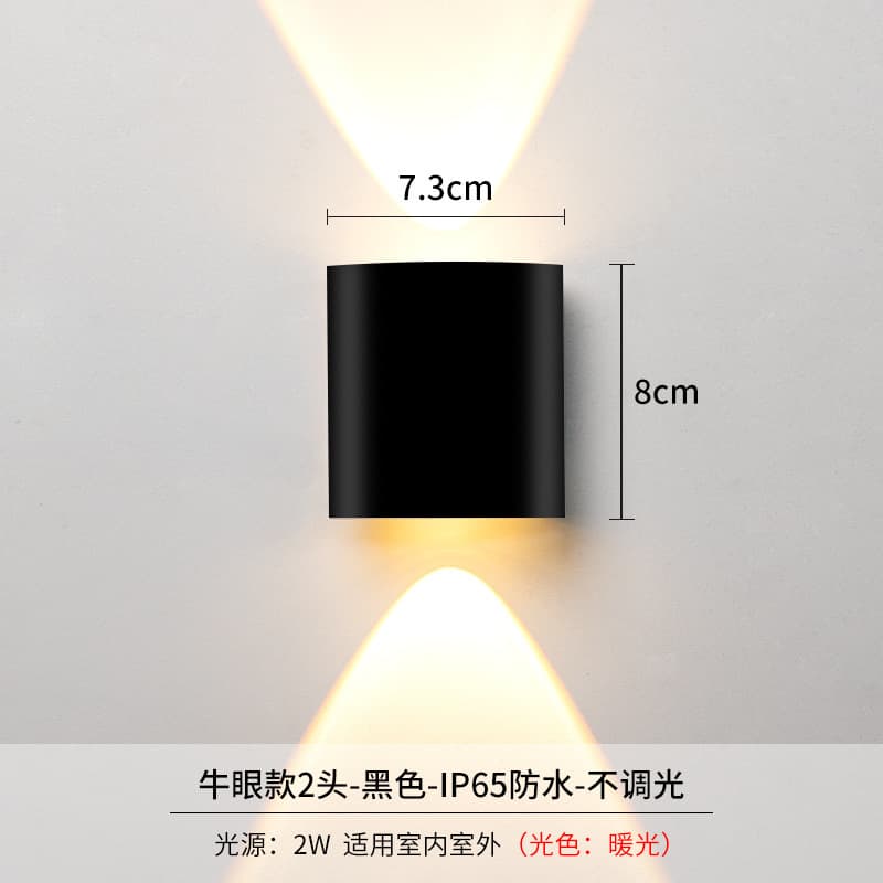 Factory Direct Cross-border Wholesale Minimalist LED Waterproof Wall Light Indoor Bedroom Bedside Hallway Corridor Stair Wall Lamp
