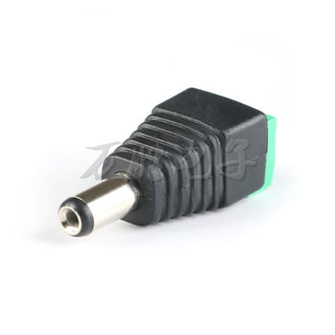 DC Plug 5.5*2.5mm Female/Male Connector, Solder-Free DC Power Plug Adapter, Green Terminal Female Socket Connector