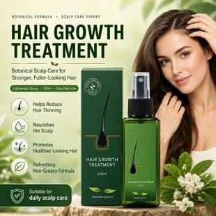 Cross-border Hair Regrowth Serum Scalp Care Spray Nourishing Scalp Hair Strengthening and Thickening Lotion