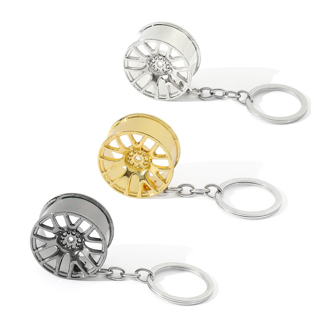 Business Gift Wheel Keychain Promotional Gift Keychain Car Accessory Creative Gift Pendant