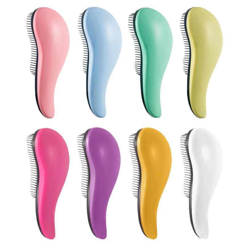 Factory direct supply cross-border TT95 hair smoothing comb soft teeth non-knot hairdressing comb plastic straight hair massage comb wholesale