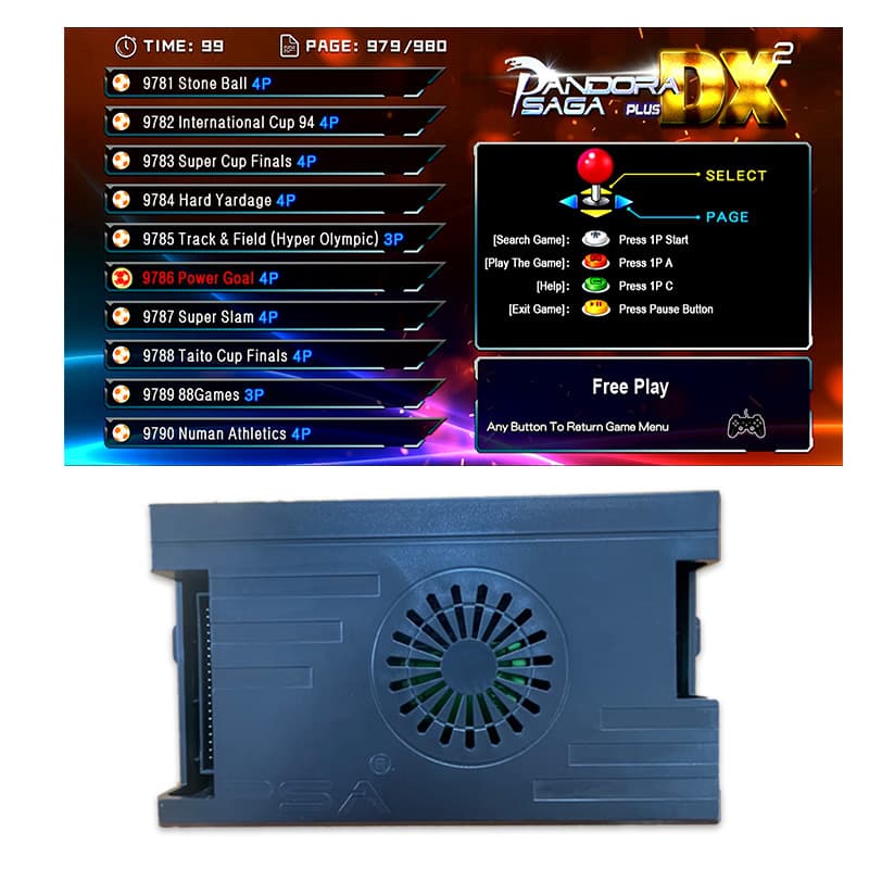 3D Pandora DX 5000-in-1 9800 Game Edition 28000 Home Arcade Game Console Game Board
