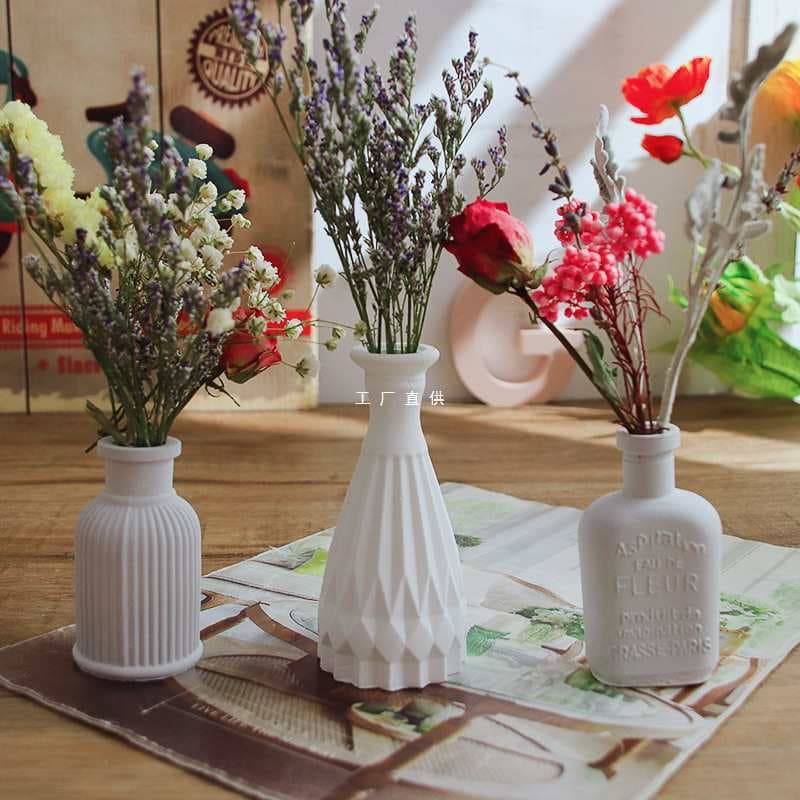 Silicone Mold Flower Pot Cement Concrete Aromatherapy Candle Brick Diffuser Stone Decorative Flower Decoration Home Fragrance