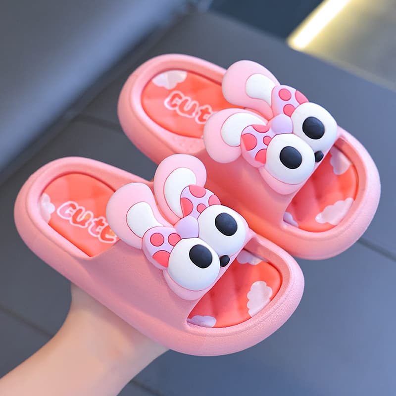 Summer Kids Sandals Indoor Anti-Slip Soft Sole Bathroom Slippers for Boys and Girls Toddler Kids Beach Slides