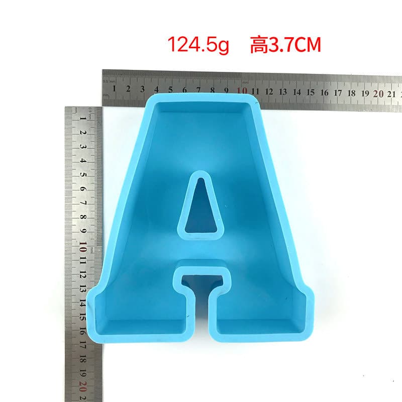 6-Inch Large Letter Silicone Mold for Desktop Decoration, DIY Birthday Wedding Anniversary Ornament, Epoxy Resin Mold