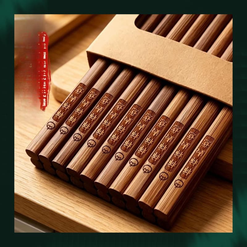 Chopsticks Household Pack Chopsticks Chopsticks Chopsticks Deep High Temperature Household Easy to Wash Can Be Stored in Cabinet Household Chopsticks