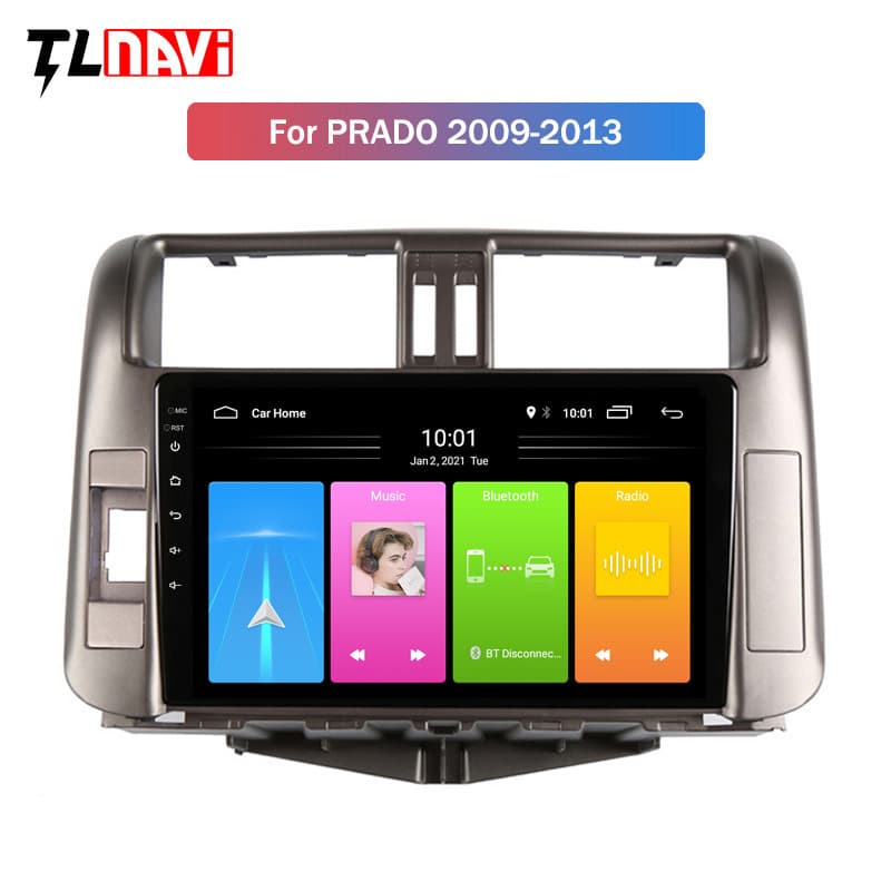 Cross-border product, compatible with Toyota Prado 10-13 center console Android smart car large screen navigation