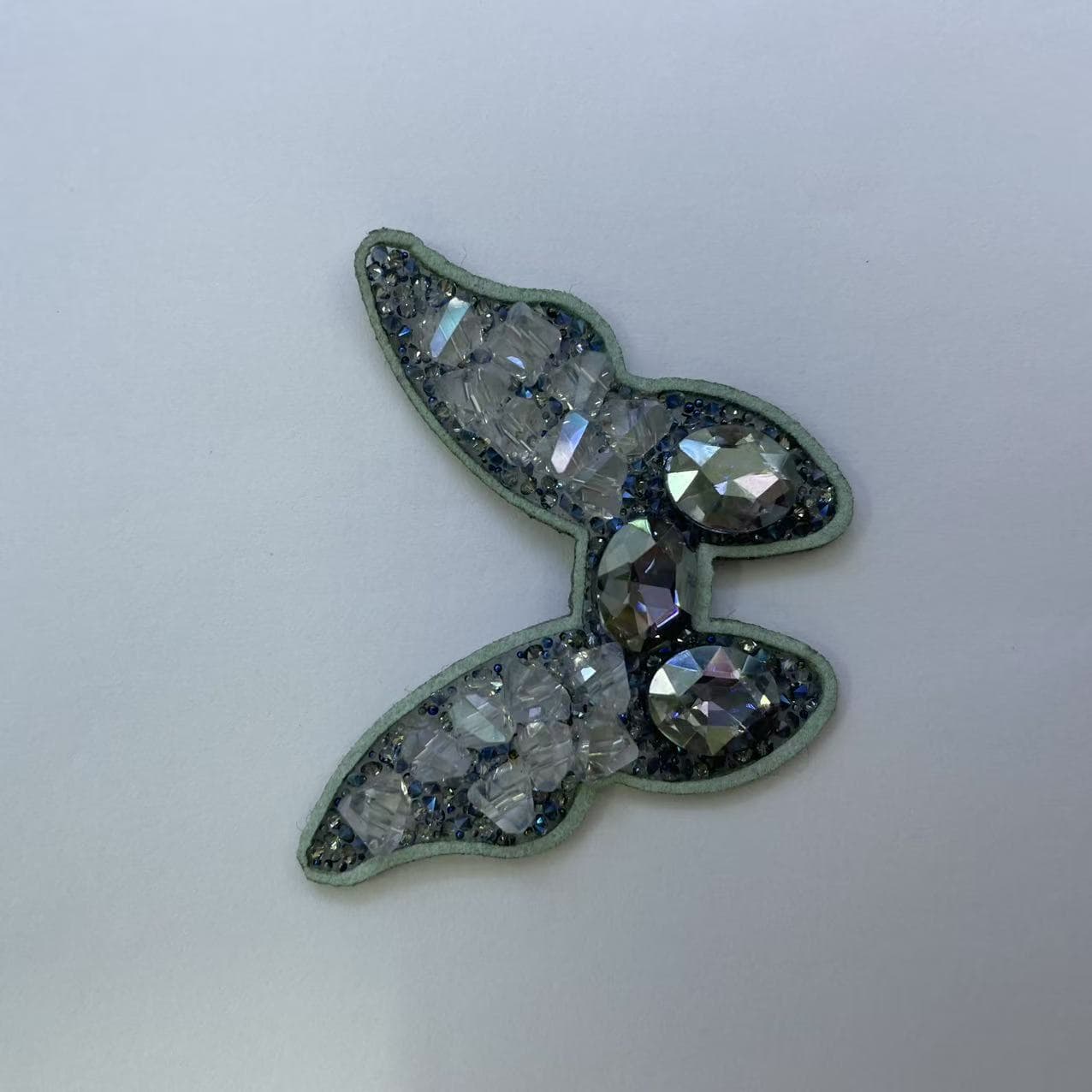 Instagram-style retro crystal butterfly rhinestone Korean style crystal rhinestone hair clip for women, high-end feel, 2025 new style.