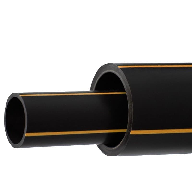PE100 Gas Pipeline, Medium to High Pressure HDPE Polyethylene Natural Gas Buried Pipe, Gas and Coal-to-Gas Pipeline Installation