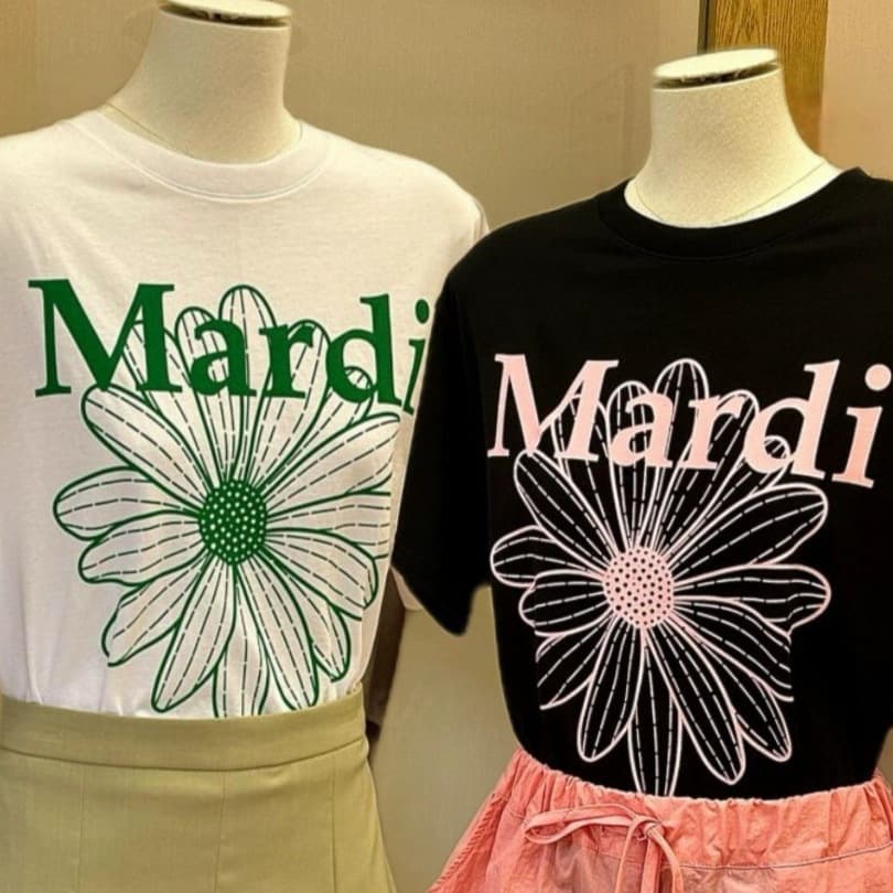 High Version In Stock Korean Mardi Short Sleeve Women's Classic Daisy New T-Shirt Top Short Sleeve Printed T-Shirt