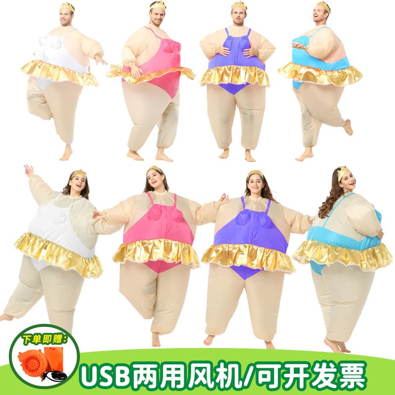 Funny Inflatable Ballet Dancer Costume for Bar Festival Party Events