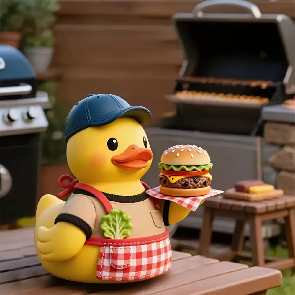 New Cross-border Roast Duck Barbecue Decorations Hamburger Tabletop Ornament Small Figurine