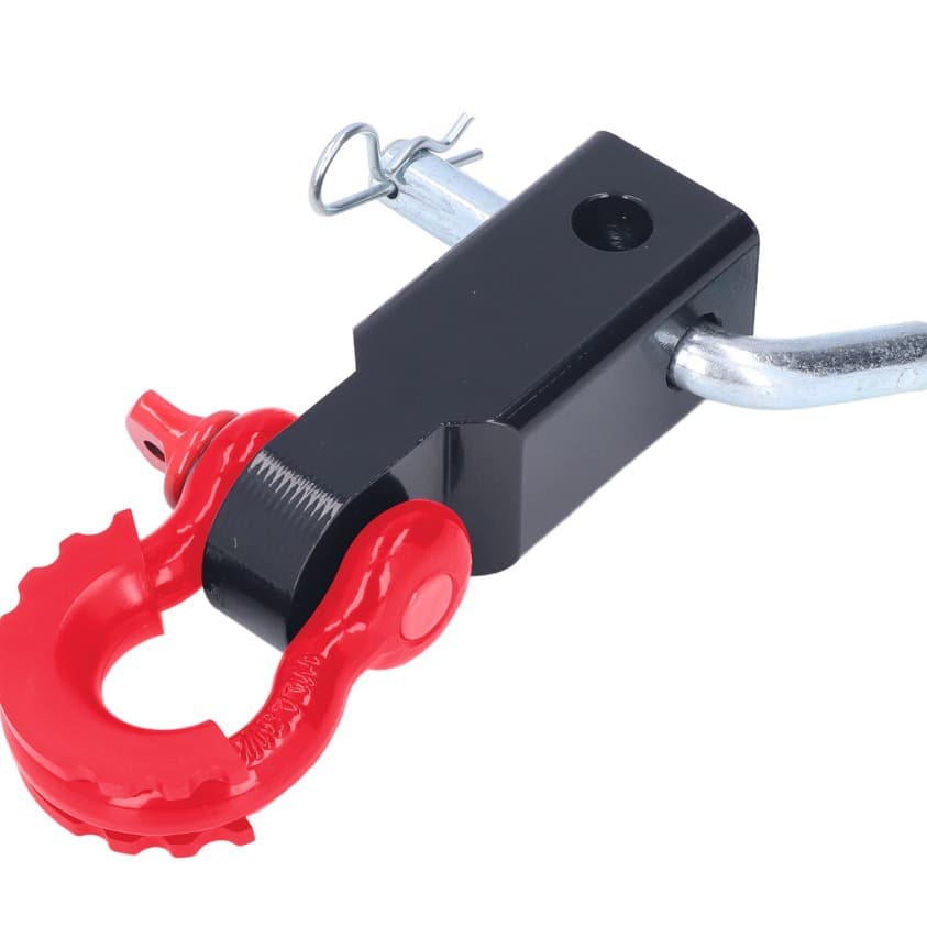 Solid Tow Bar with Ball Hook, Rogue Hook for Off-Road Vehicle Rear Bumper Modification, Jet Ski Towing and Trailer Connector with Square Receiver
