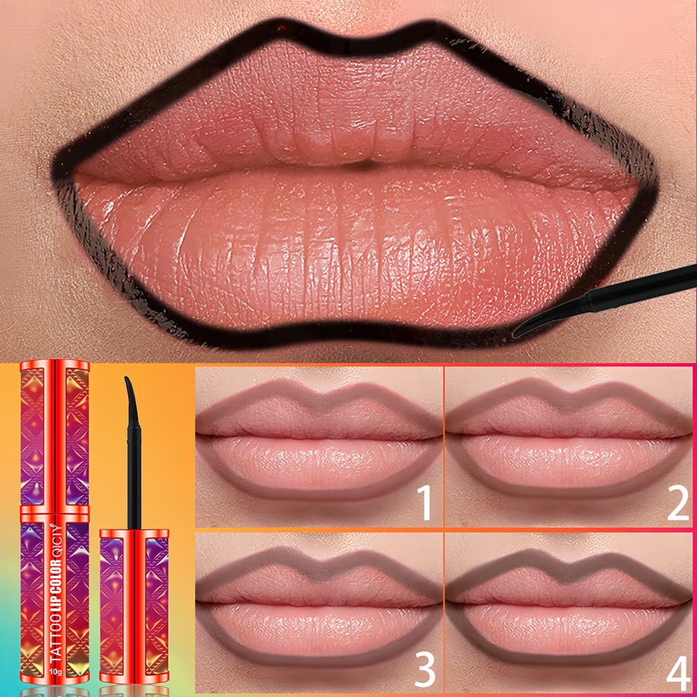 Cross-border QICIY Peel-off Lip Liner Waterproof Non-stick Cup Detachable Tint Lip Gloss Processing Wholesale