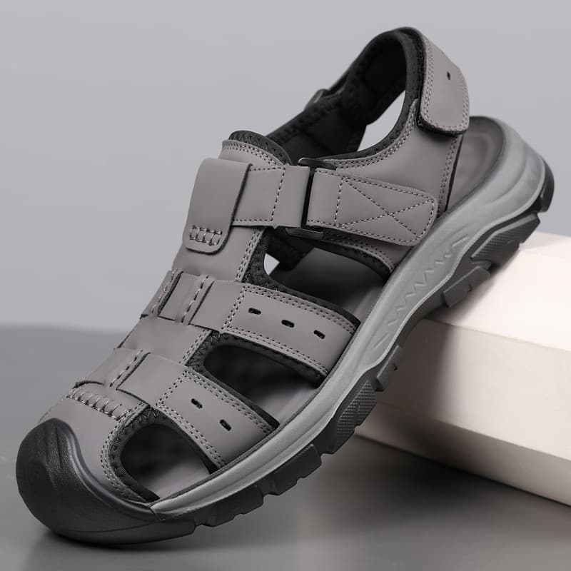 Wenzhou 2026 Men's Sandals Casual Versatile Summer Breathable Closed-Toe Outdoor Dual-Purpose Beach Shoes
