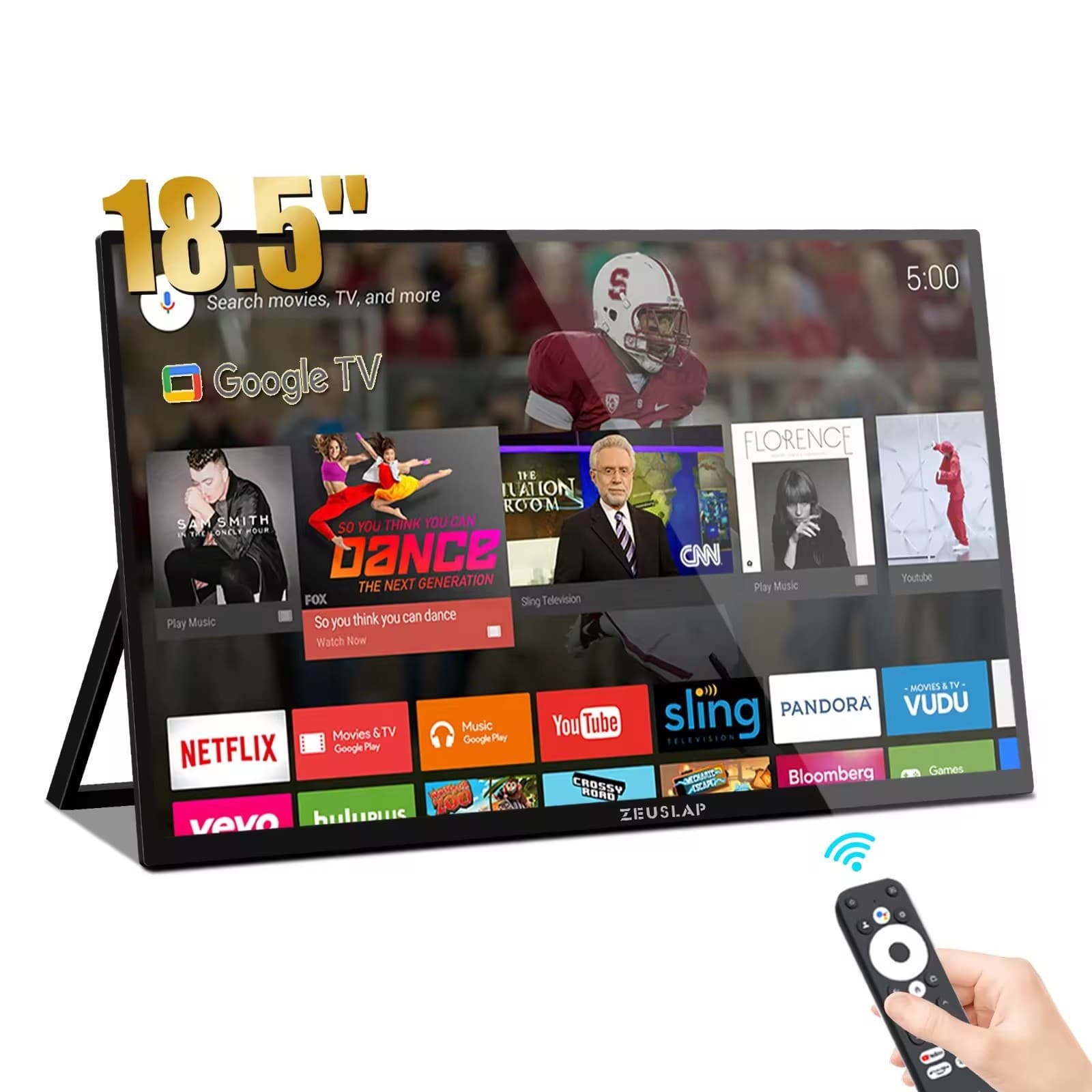 ZEUSLAP 18.5" Smart TV Touch Screen Portable Monitor
