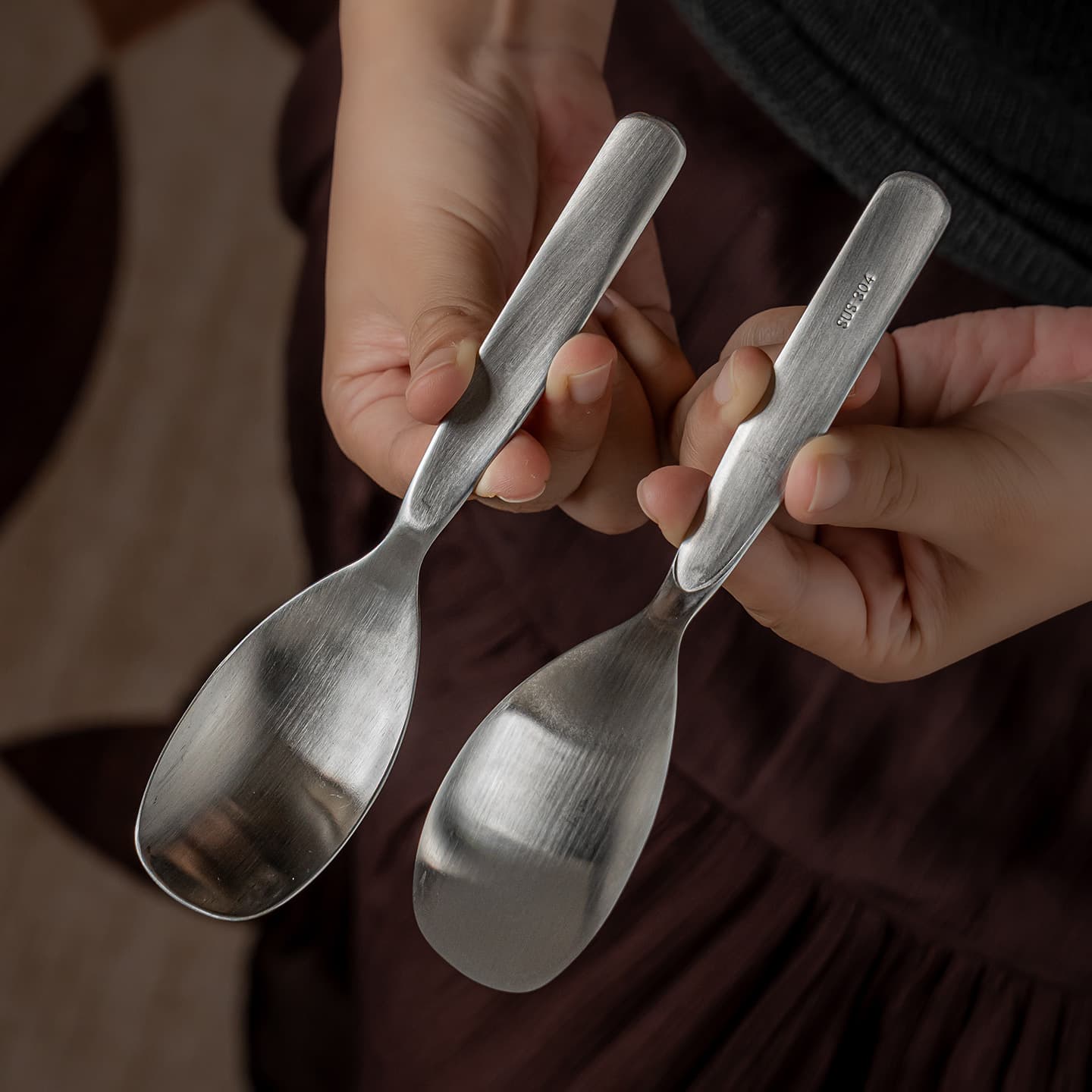 Light Luxury Spoon Stainless Steel Ice Cream Spoon Household Dessert Spoon Table Spoon Chinese Restaurant Rice Spoon Hotel Commercial Use