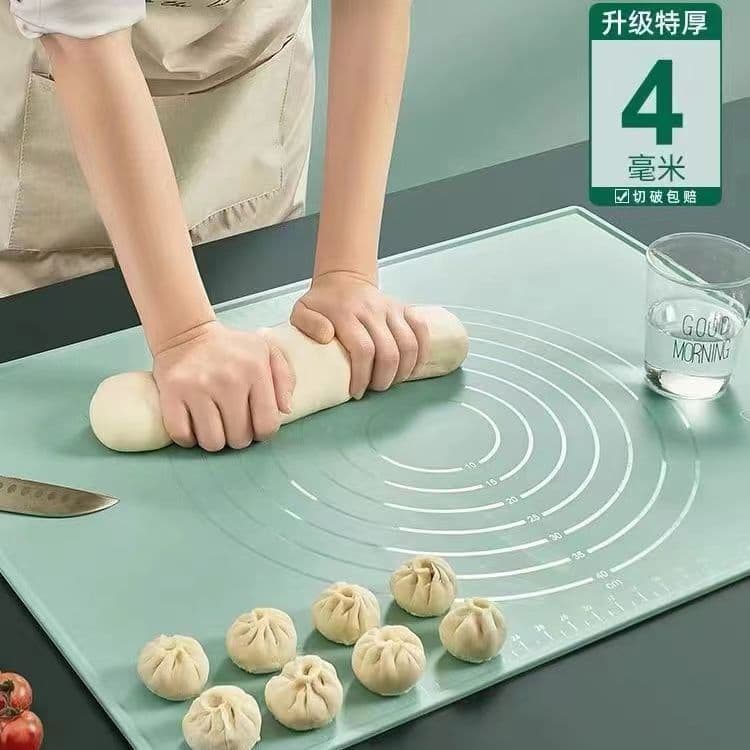 New Silicone Kneading Mat, Food-Grade Pastry Board Dough Mat, Extra Large and Thickened DIY Baking Mat