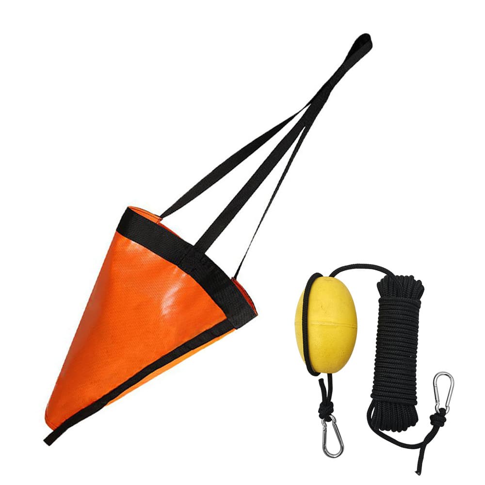 Floating cross-border PVC traction anchor, fishing anchor rope, sea anchor, drift brake float set, kayaking rubber boat