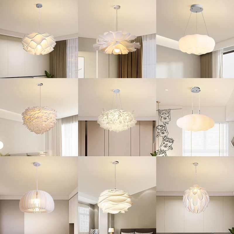 Modern Nordic chandelier, simple restaurant lighting package, living room, warm and creative, Internet celebrity, children's room lamp, bedroom lamp