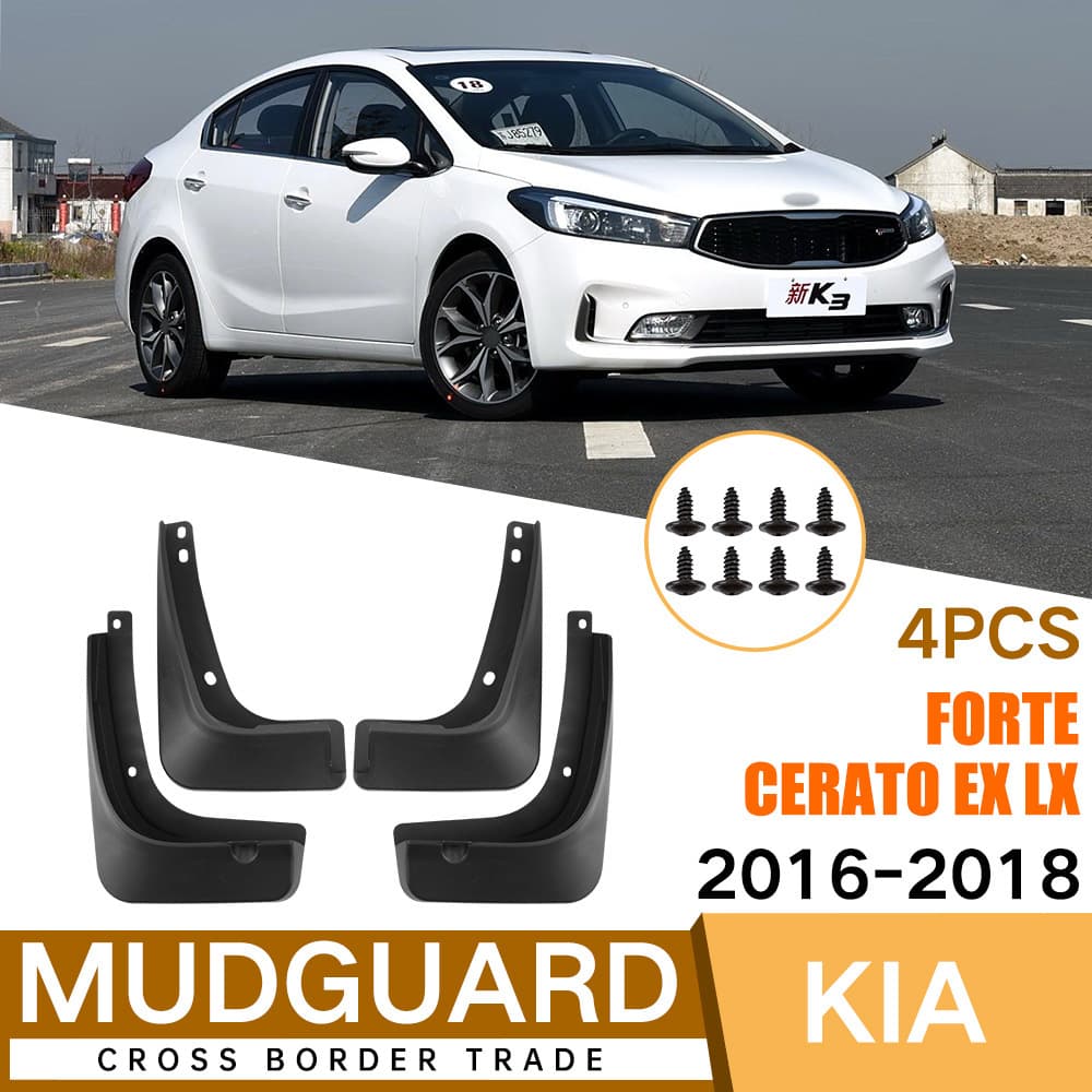 Fender Liner Mud Flap Auto Accessories for Kia K3 Forte/Cerato EX LX 2016-2018