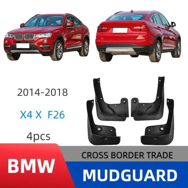 For BMW X4 (F26) 2014-2018 X4 Standard Export Mud Flaps Car Mud Guards