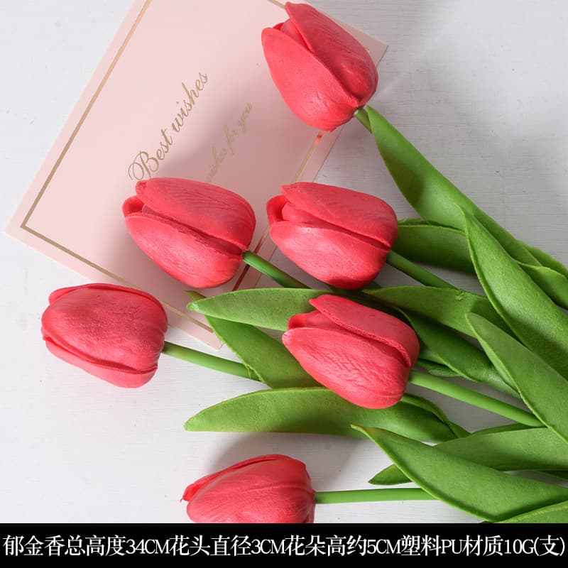 Red Wedding Artificial Flowers Burgundy Premium Faux Florals Home New Chinese Style Decoration Wholesale