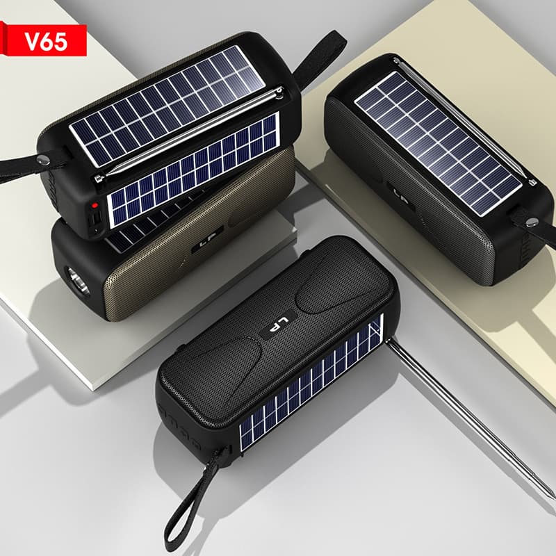 Solar radio wireless Bluetooth audio portable outdoor home portable mini subwoofer small speaker card