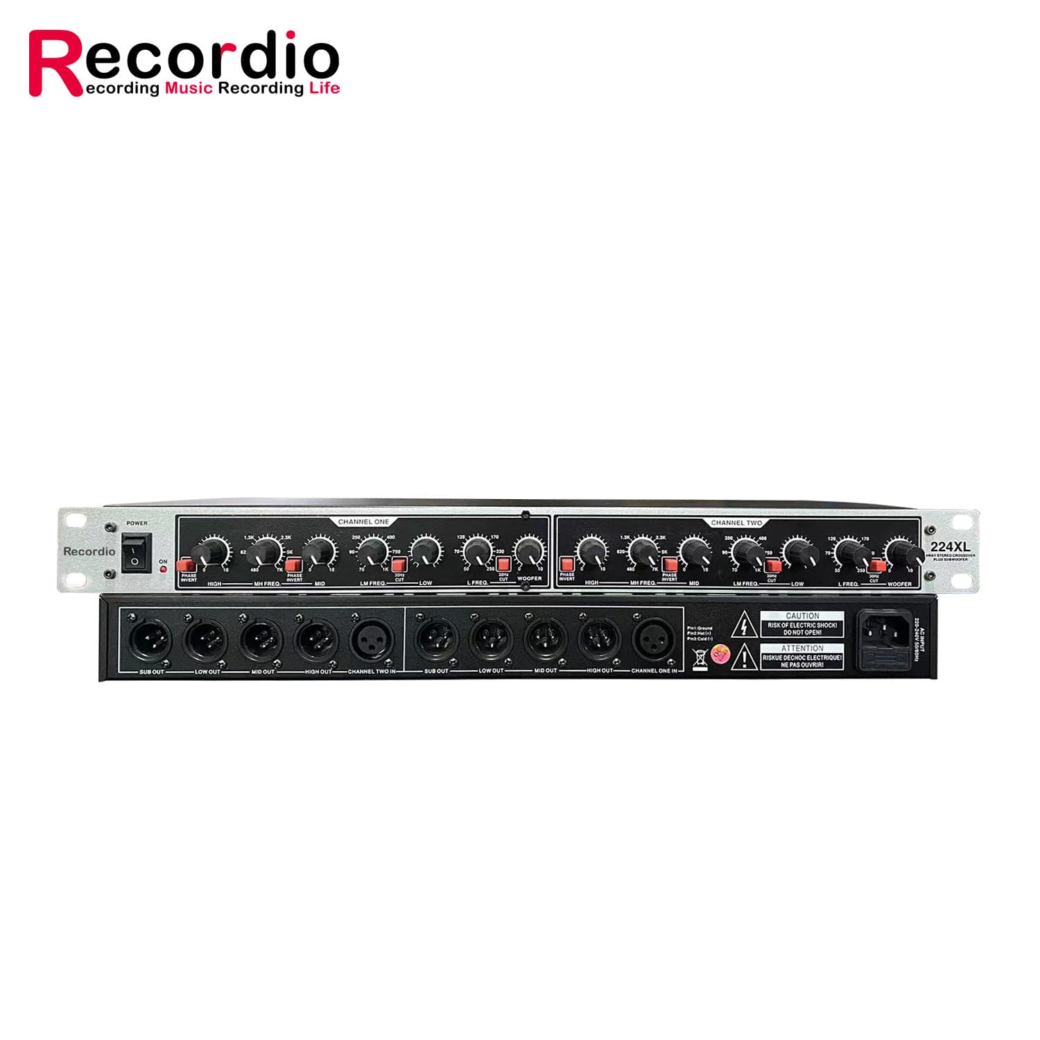 224XL Subwoofer Electronic Crossover Independent Stereo Bass Professional Digital Processor Crossover