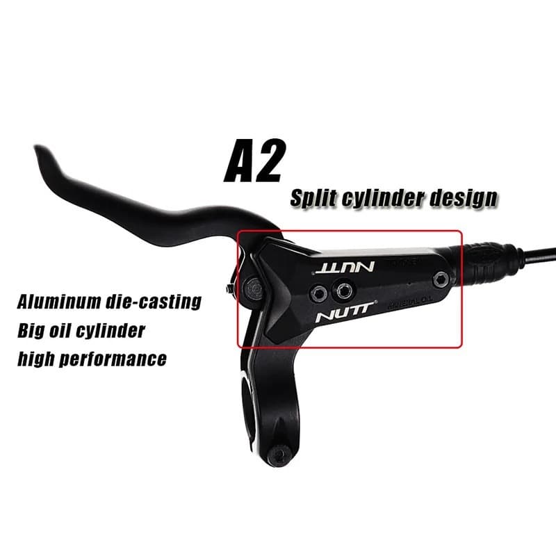 Taiwan NUTT Mountain Bike Hydraulic Brake A2 Hydraulic Disc Brake Dual Piston Oil Disc Brake